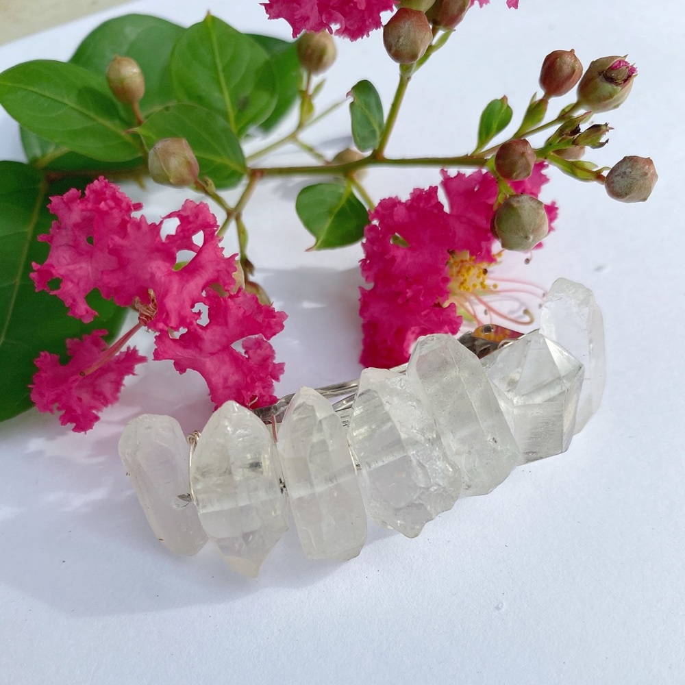 Healing Clear Quartz Barette